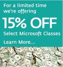20% Off Select Microsoft Classes!