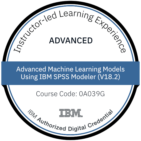 Advanced Machine Learning Models Using IBM SPSS Modeler (V18.2)