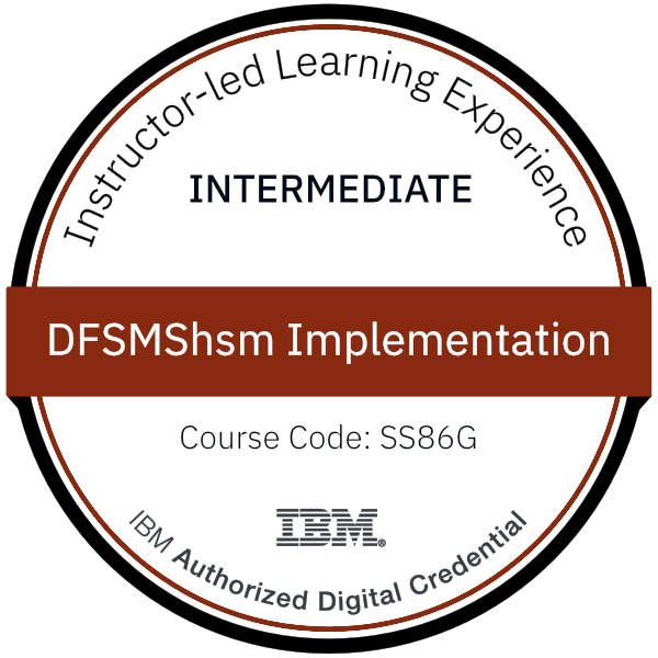 DFSMShsm Implementation - Code: SS86G