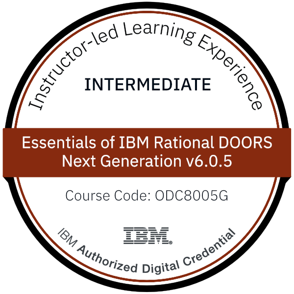 Essentials of IBM Rational DOORS Next Generation v6.0.5 - Code: ODC8005G