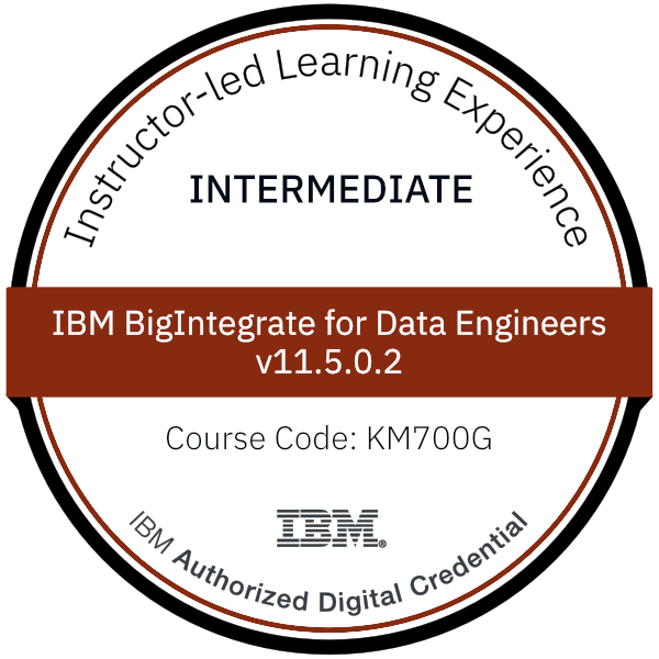 IBM BigIntegrate for Data Engineers v11.5.0.2 - Code: KM700G IBM BigIntegrate for Data Engineers v11.5.0.2 - Code: KM700G