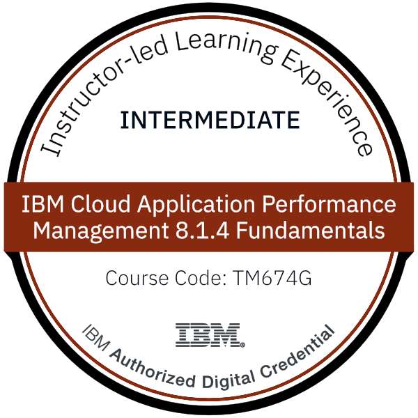 IBM Cloud Application Performance Management 8.1.4 Fundamentals - Code: TM674G