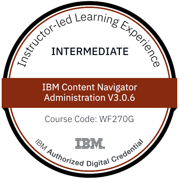 IBM Content Navigator Administration V3.0.6 - Code: WF270G