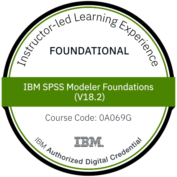 IBM SPSS Modeler Foundations (V18.2) - Code: 0A069G