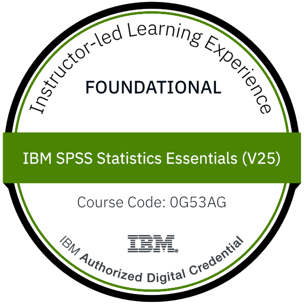 IBM SPSS Statistics Essentials (V25) - Code: 0G53AG