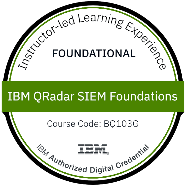 IBM QRadar SIEM Foundations - Code: BQ103G