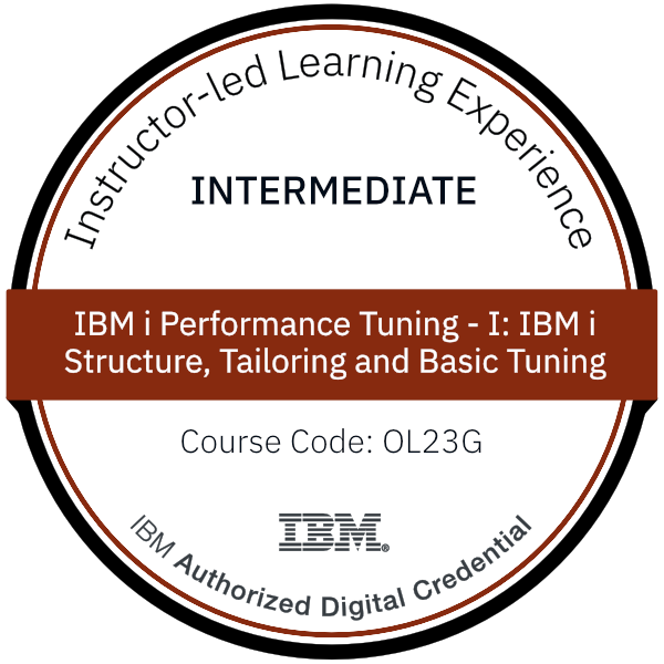 IBM i Performance Tuning - I: IBM i Structure, Tailoring and Basic Tuning - Code: OL23G