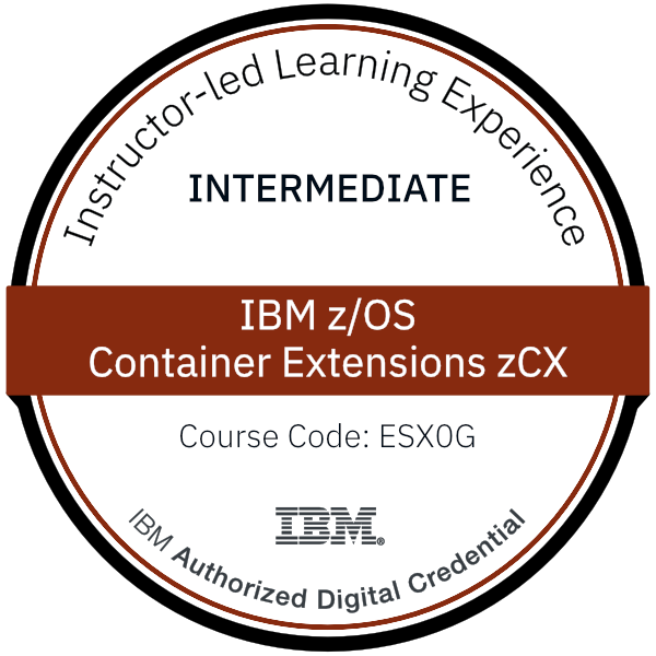 IBM z/OS Container Extensions zCX - Code: ESX0G