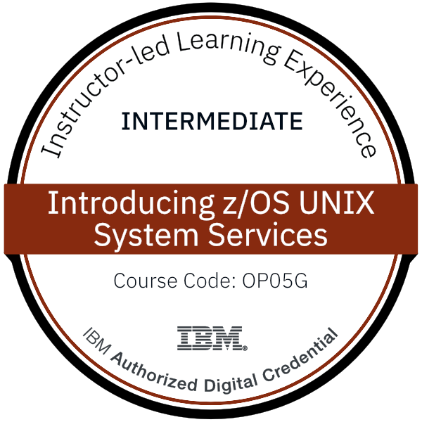 Introducing z/OS UNIX System Services - Code: OP05G