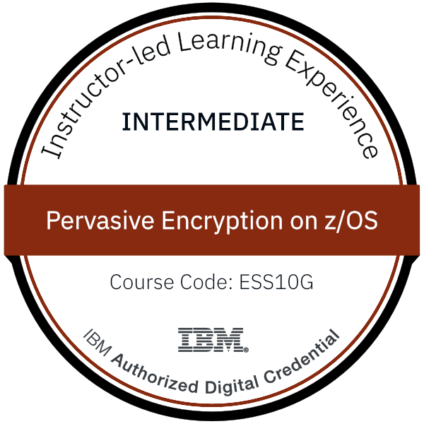Pervasive Encryption on z/OS - Code: ESS10G