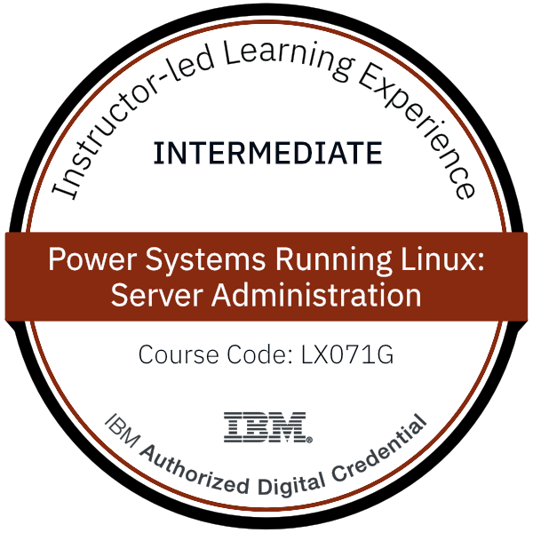 Power Systems Running Linux: Server Administration - Code: LX071G