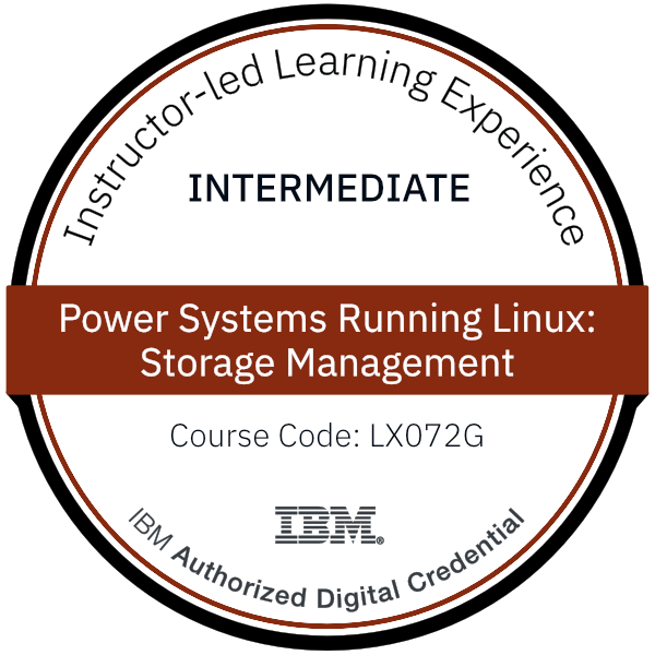 Power Systems Running Linux: Storage Management - Code: LX072G