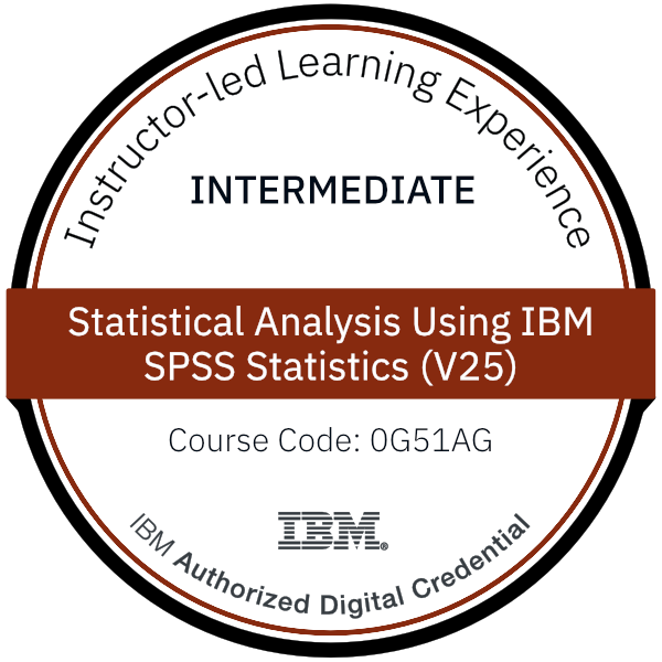 Statistical Analysis Using IBM SPSS Statistics (V25) - Code: 0G51AG