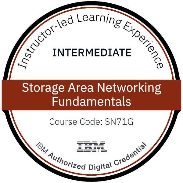 Storage Area Networking Fundamentals - Code: SN71G