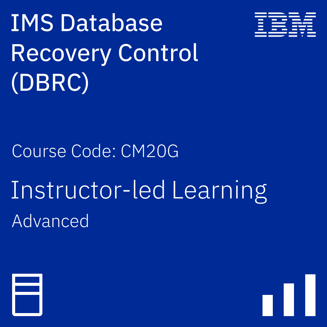 IMS Database Recovery Control (DBRC) - Code: CM20G