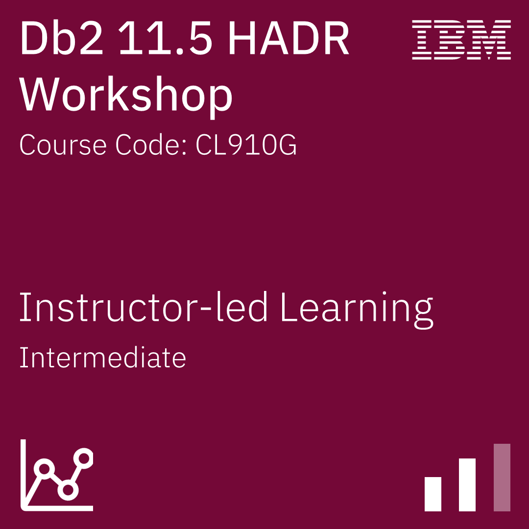 Db2 11.5 HADR Workshop - Code: CL910G Db2 11.5 HADR Workshop - Code: CL910G