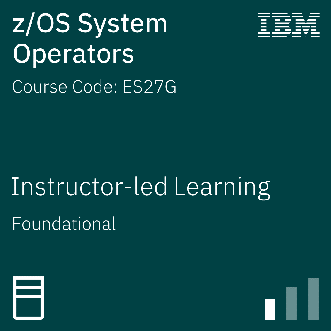z/OS System Operators - Code: ES27G