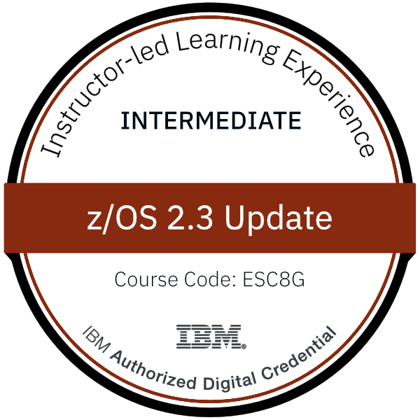 z/OS 2.3 Update - Code: ESC8G